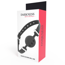 DARKNESS BALL SILICONE GAG NOIR