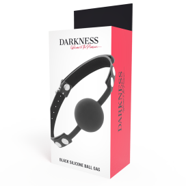 DARKNESS BALL SILICONE GAG NOIR