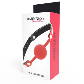 DARKNESS BALL SILICONE GAG ROUGE