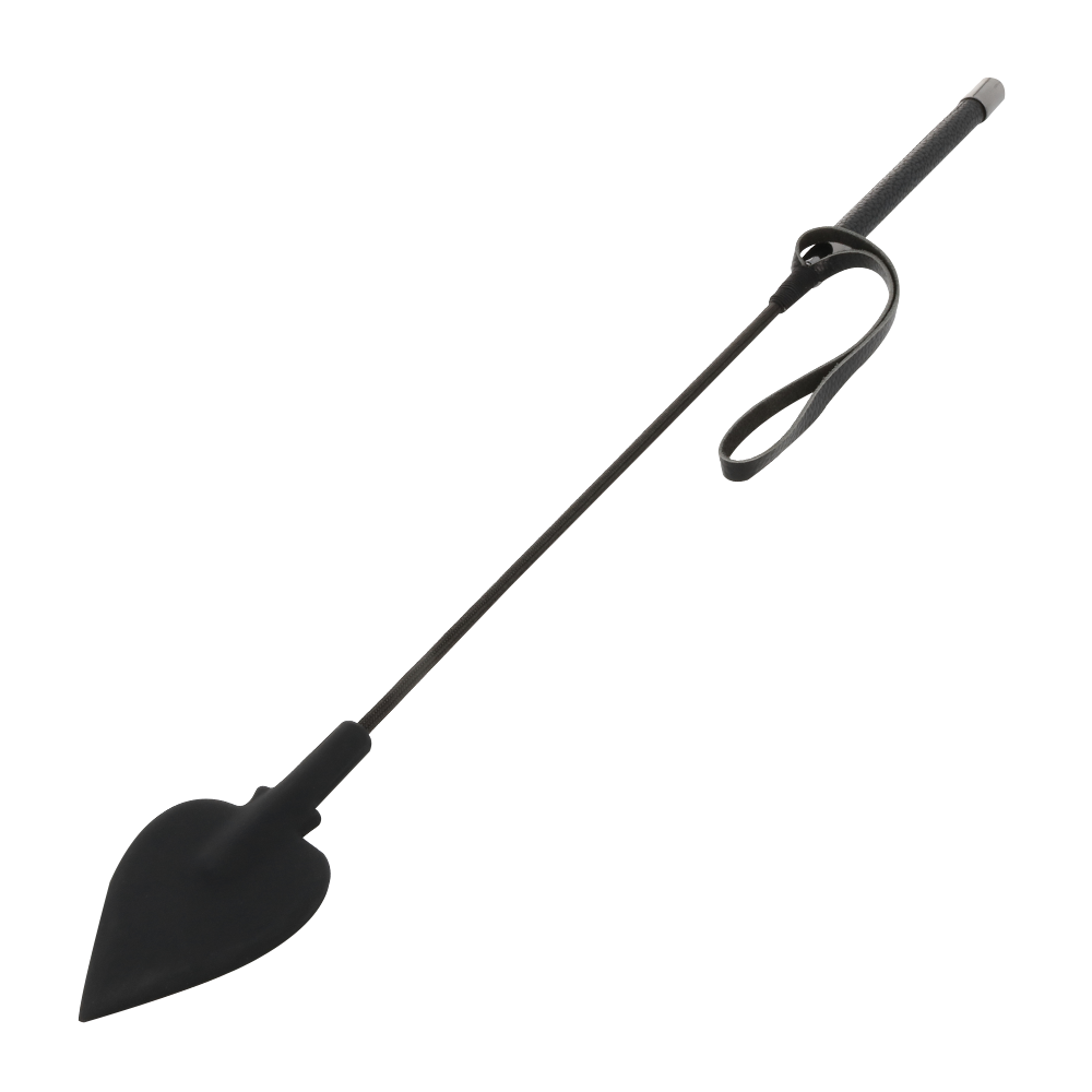 DARKNESS RIDING CROP SILICONE NOIR