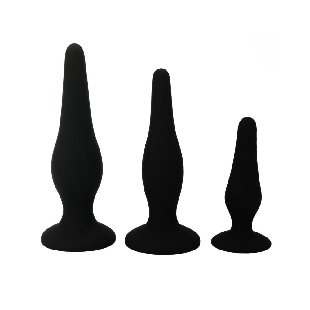 JOLI FOND - BOUCHONS EN SILICONE KIT ANAL POUR DÉBUTANT