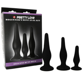 JOLI FOND - BOUCHONS EN SILICONE KIT ANAL POUR DÉBUTANT