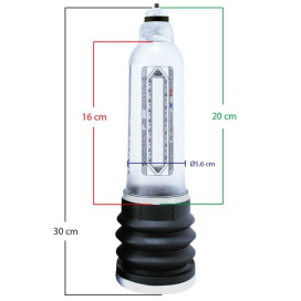 POMPE PÉNIS BATHMATE HYDROMAX 9 ROUGE