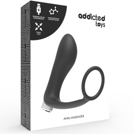 ADDICTED TOYS BLACK RECHARGEABLE PROSTHETIC VIBRATOR