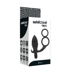 PLUG ANAL ADDICTED TOYS AVEC DOUBLE ANNEAU NOIR