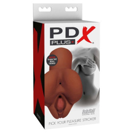 PDX PLUS + CHOISISSEZ VOTRE PLEASURE STROKER - MARRON