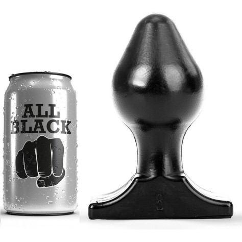 ALL BLACK ANAL PLUG 16X8CM