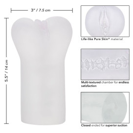 CALEX BOUNDLESS VULVA STROKER - TRANSPARENT