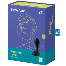 BOUCHON VIBRANT SATISFYER BACKDOOR LOVER - NOIR