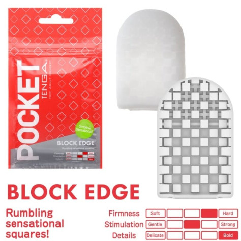 STROKER DE POCHE TENGA BLOCKED EDGE