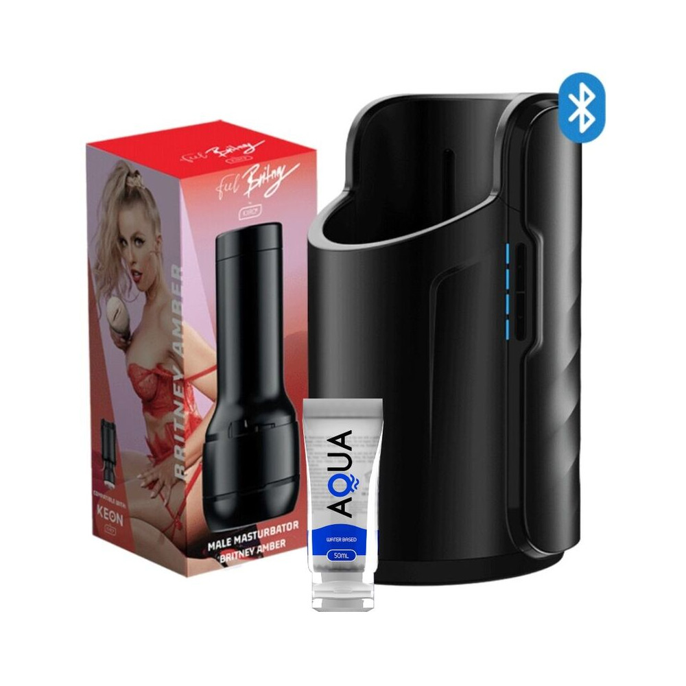 KIIROO KEON + FEEL BRITNEY AMBER + LUBRIFIANT DE QUALITÉ AQUA 50 ML