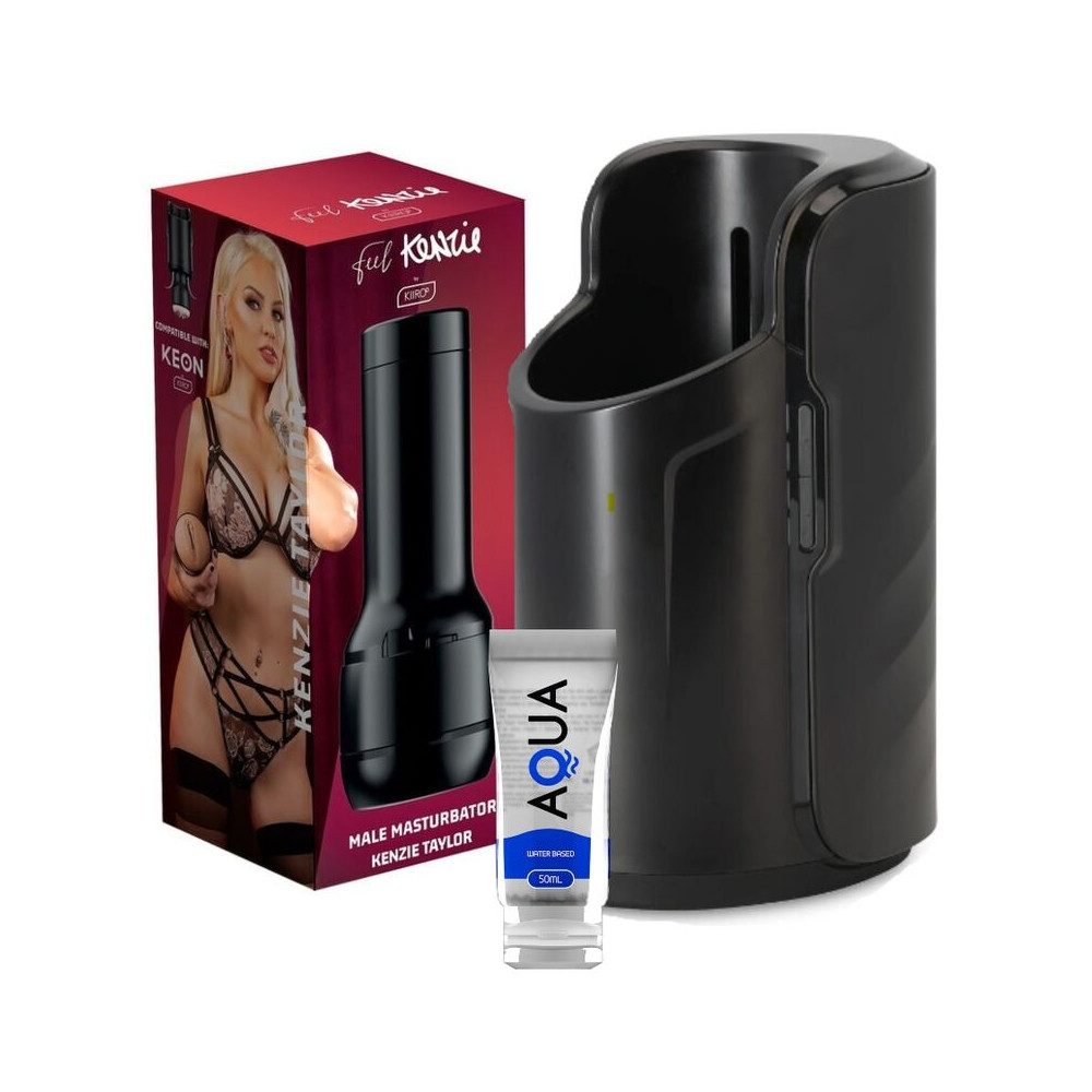 KIIROO KEON + FEEL KENZIE TAYLOR + LUBRIFIANT DE QUALITÉ AQUA 50 ML