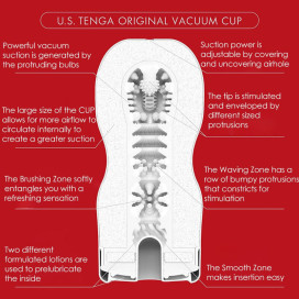 MASTURBATEUR TENGA US ORIGINAL VACUUM CUP