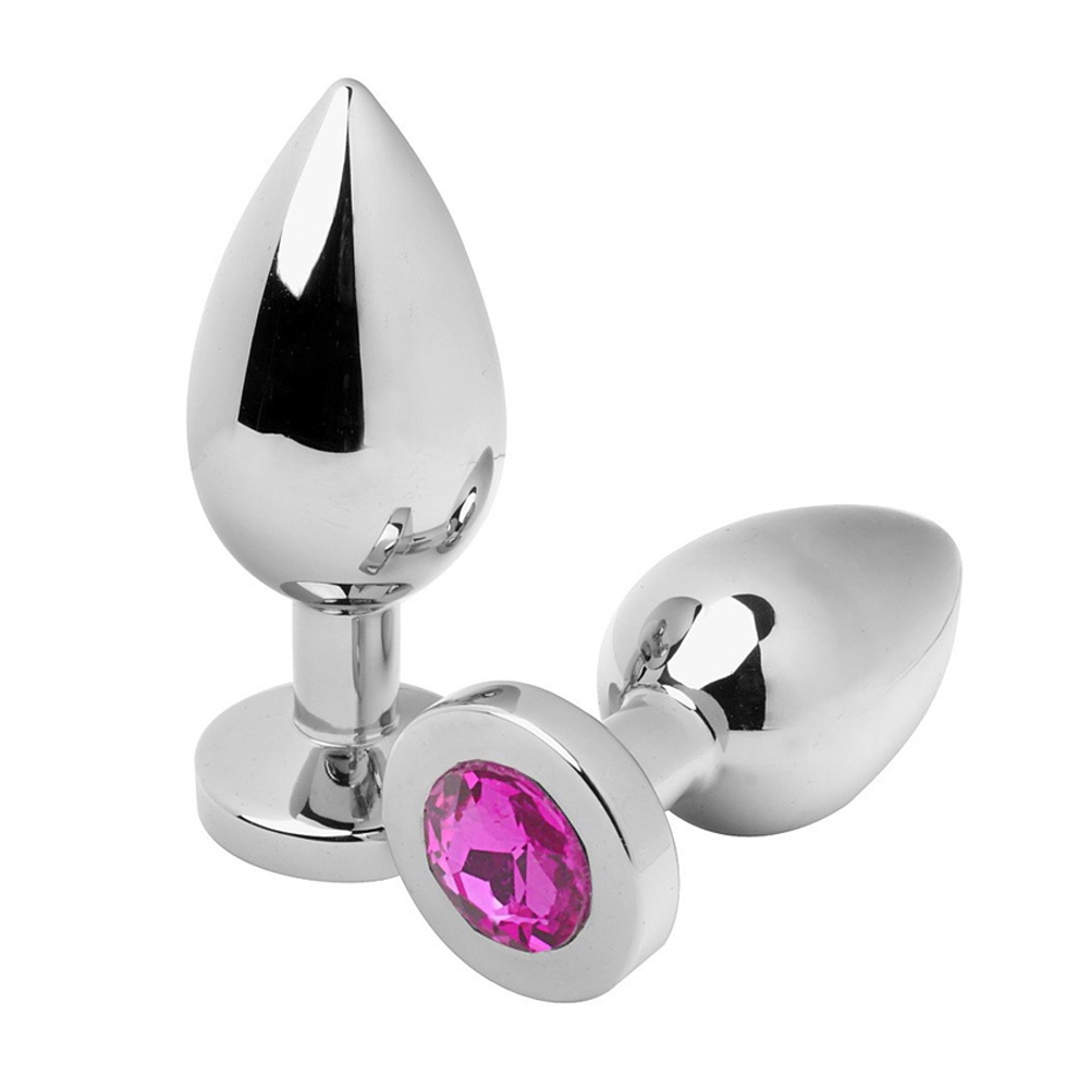 PLUG ANAL METALHARD DIAMANT ROSE PETIT 5.71CM