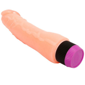 VIBRADOR REALISTICO FLEXIBLE NATURAL 24 CM