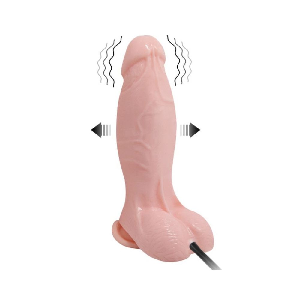 DILDO REALISTICO VIBRADOR E INFLABLE 18.8 CM