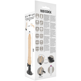 BASECOCK REALISTIC VIBRATOR TELECOMMANDE FLESH 19,5 CM