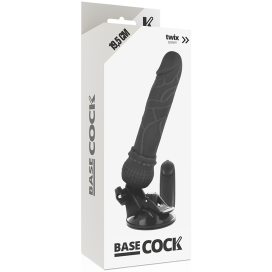 TELECOMMANDE BASECOCK REALISTIC VIBRATOR NOIR 19.5CM