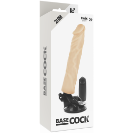 BASECOCK REALISTIC VIBRATOR TELECOMMANDE FLESH 21CM