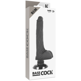 BASECOCK REALISTIC VIBRATOR 2-1 NOIR 18.5CM