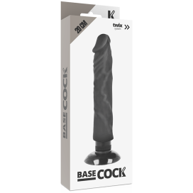 BASECOCK REALISTIC VIBRATOR 2-1 NOIR 20CM