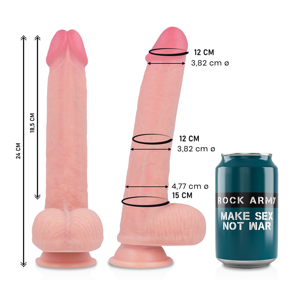 ROCKARMY LIQUIDE SILICONE PREMIUM KINGCOBRA RÉALISTE 24CM