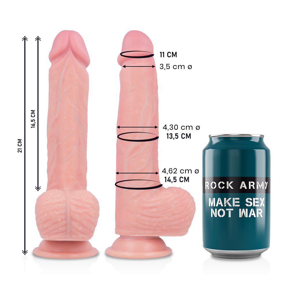 ROCKARMY LIQUID SILICONE DILDO PREMIUM SPITFIRE 21CM