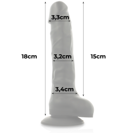 COCK MILLER SILICONE DENSITÉ COCKSIL ARTICULABLE NOIR 18 CM