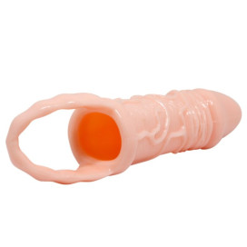 BAILE FUNDA EXTENSORA PENE CON STRAP PARA TESTICULOS 10 CM