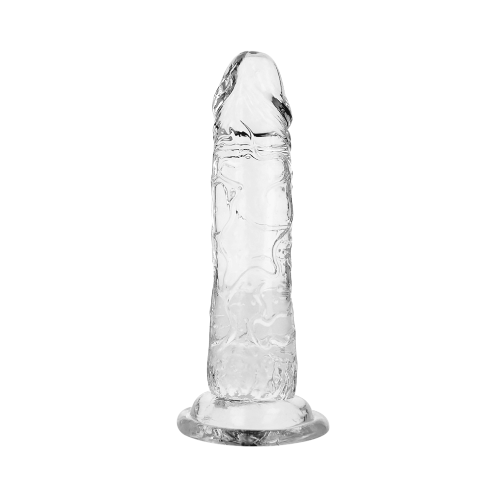 DILDO RÉALISTE OHMAMA - TRANSPARENT 16 CM