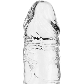 DILDO RÉALISTE OHMAMA - TRANSPARENT 16 CM