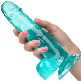 DILDO QUEEN TAILLE CALEX - BLEU 15,3 CM