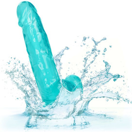 DILDO QUEEN TAILLE CALEX - BLEU 15,3 CM