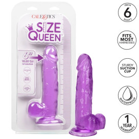 DILDO QUEEN TAILLE CALEX - VIOLET 15,3 CM