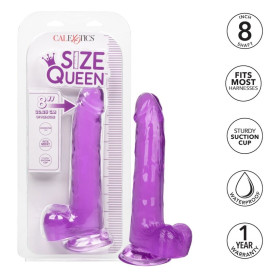 DILDO QUEEN TAILLE CALEX - VIOLET 20,3 CM