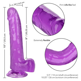 DILDO QUEEN TAILLE CALEX - VIOLET 20,3 CM