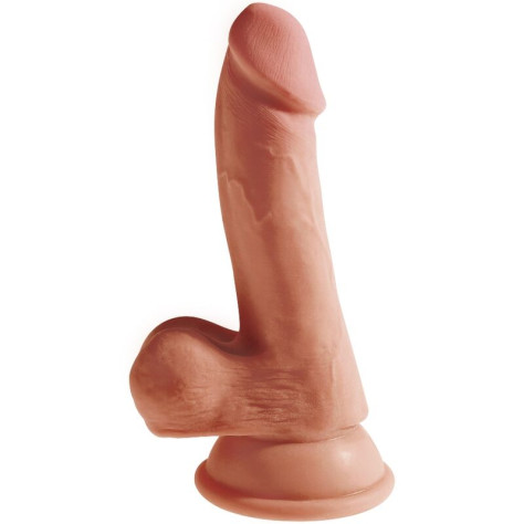 KING COCK PLUS BITE 3D AVEC BOULES 17 CM