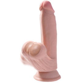 KING COCK PLUS 3D COCK SWINGING BALLS 15.2 CM - LIGHT SKIN