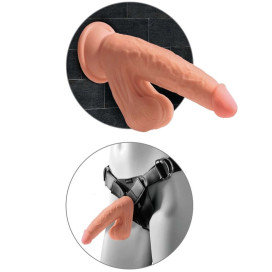 KING COCK PLUS 3D BALLES BALANCANTES 15,2 CM