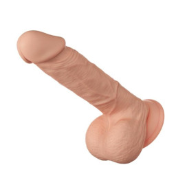 MAGNIFIQUE RENCONTRE BAHAMUT DILDO RÉALISTE ET SOUPLE 21.8 CM - FLESH