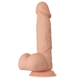 MAGNIFIQUE RENCONTRE BAHAMUT DILDO RÉALISTE ET SOUPLE 21.8 CM - FLESH