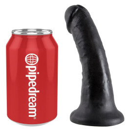 KING COCK 6" PENE NEGRO 15.2 CM