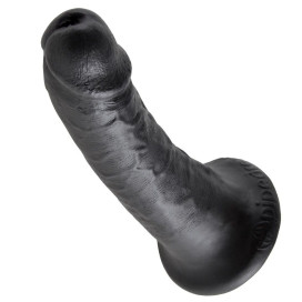 KING COCK 6" PENE NEGRO 15.2 CM