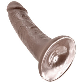 KING COCK 6" PENE MARRON 15.2 CM