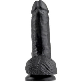 KING COCK 7" PENE REALISTICO NEGRO 17.8CM