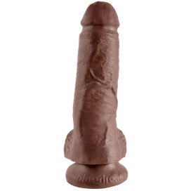 KING COCK 8" PENE REALISTICO MARRON 20.3CM