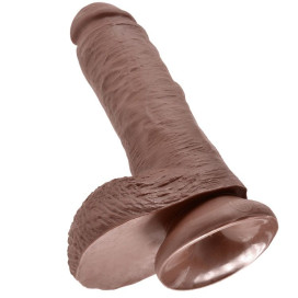 KING COCK 8" PENE REALISTICO MARRON 20.3CM