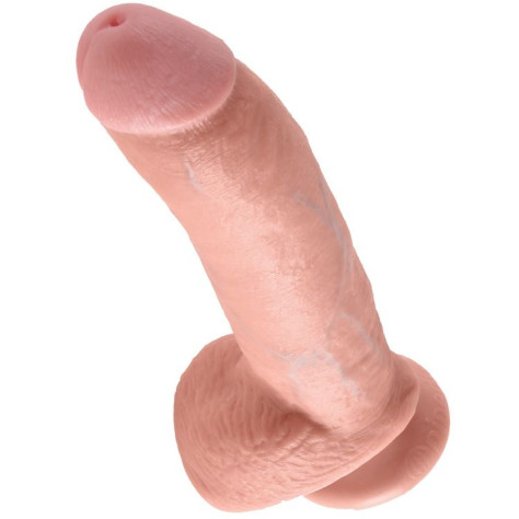 KING COCK 9 "CHAIR DE BITE AVEC BALLES 22.9 CM