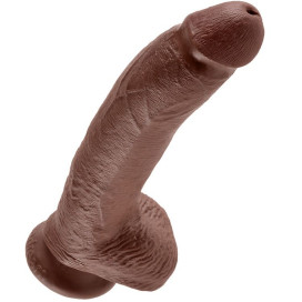 KING COCK 9" PENE REALISTICO MARRON 22.9CM