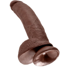 KING COCK 9" PENE REALISTICO MARRON 22.9CM